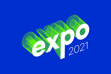 Trend EXPO logo vector illustration. 2021 concept - 483779840