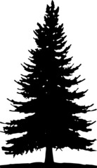 Pine EPS, Pine Silhouette, Pine Vector, Pine Cut File, Pine Vector