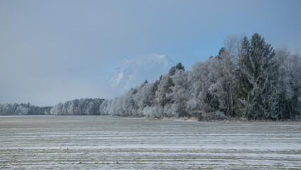 Der Grimming bei strahlendem Sonnenschein im Winter