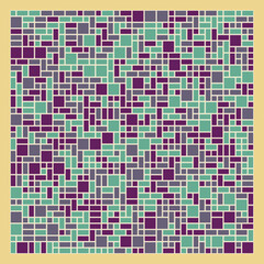 Fototapeta premium Offset Quads generative art background art illustration