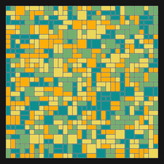 Fototapeta premium Offset Quads generative art background art illustration