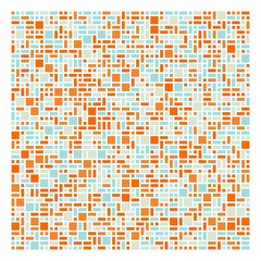 Fototapeta premium Offset Quads generative art background art illustration