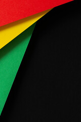 Black History Month color background. African American history month celebration. Abstract red,...