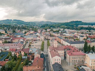 Gorlice - Panorama miasta (Małopolska, Beskid Niski)