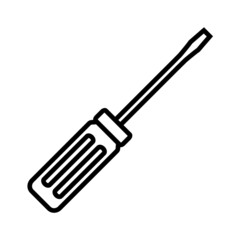 Screwdriver line icon, vector outline logo isolated on white background