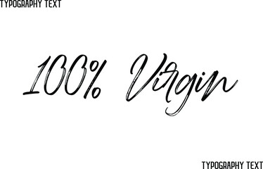 100% Virgin Elegant Cursive Hand Written Alphabetical Text 