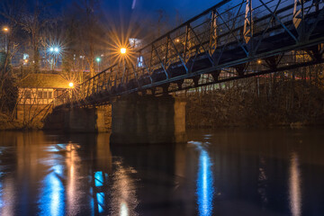 2-Pfennigsbrücke Melsungen bei Nacht