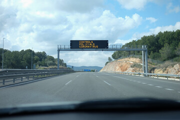 Controles en la carretera durante la pandemia por Covid-19