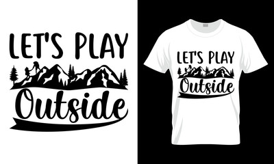 Hiking SVG t-shirt design Template