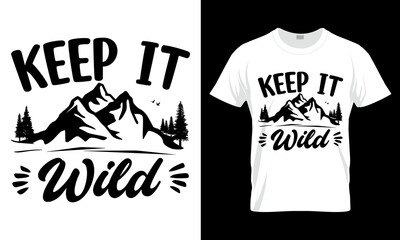 Hiking SVG t-shirt design Template