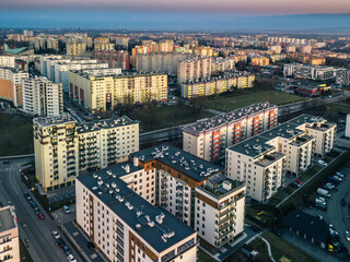 Kraków - Mistrzejowice, Prądnik, Reduta, osiedle Oświecenia © DRONE QUEST