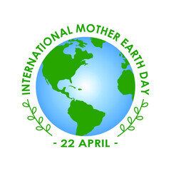 Fototapeta premium Earth Day. International Mother Earth Day. Environmental problems and environmental protection. Vector illustration.