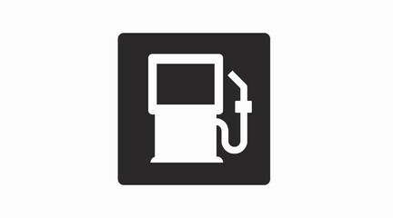 Gass Station Icon. Vector isolated illustration of a gass station sign