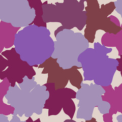 Tropical flowers seamless pattern, exotic flower background for decoration, textiles, wallpaper