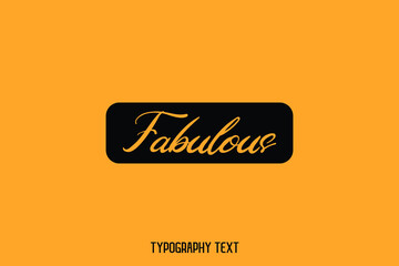 Fabulous Hand Written Calligraphy Yellow Text on Yellow Background