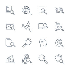 Search icons set . Search  pack symbol vector elements for infographic web