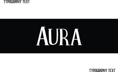 Obraz premium Aura Bold Calligraphy Text