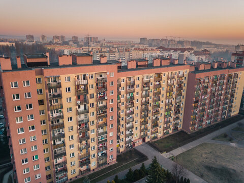 Krak&oacute;w Nowa Huta bloki Kombatant&oacute;w