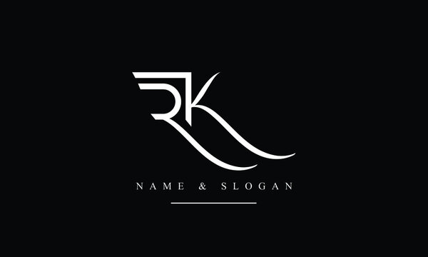 Rk Kr Initial Letter Logo Template Stock Vector (Royalty Free) 1497862865 |  Shutterstock