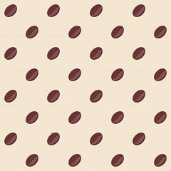 seamless coffee beans pattern