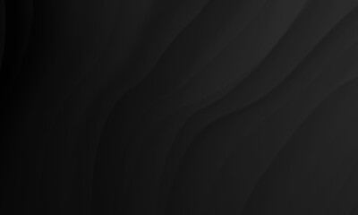 Abstract black gray colors gradient with wave lines pattern texture background.