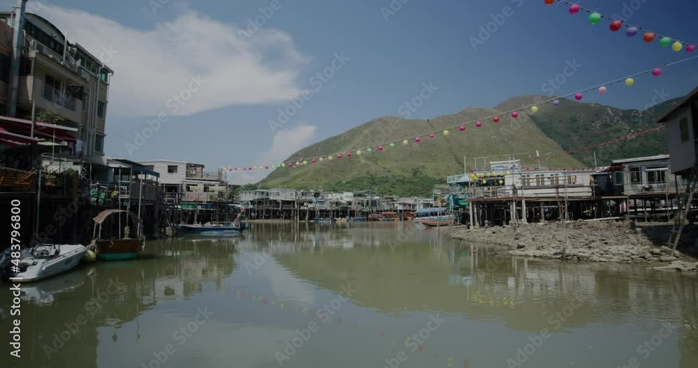 Sticker Mid autumn festival in Tai O