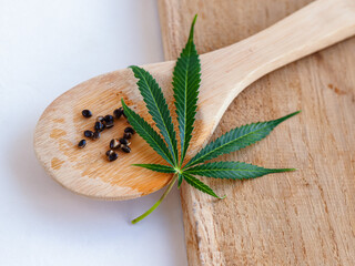 cannabis food leaf and grain