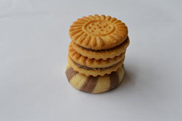 delicious homemade cookies filled with cocoa cream