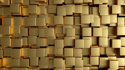 3d render. Abstract tech cubes background