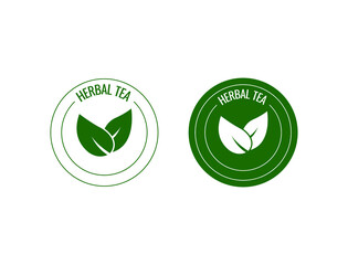 herbal tea icons vector illustration 