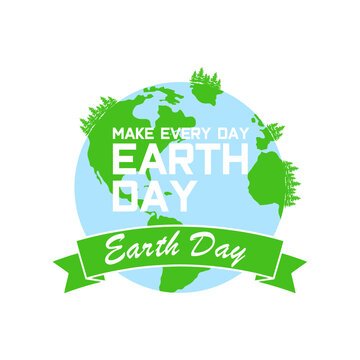 Earth Day. International Mother Earth Day. Environmental problems and environmental protection. Vector illustration.