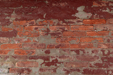 Naklejka premium Red high resolution brick texture background