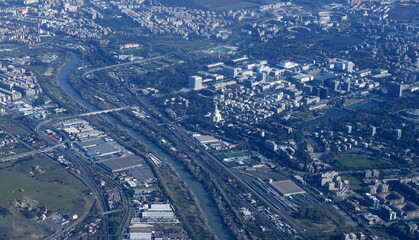 Fototapeta premium rome...vue aérienne