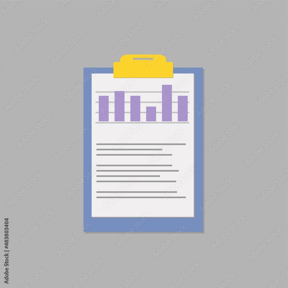 Aufkleber vector clipboard and checklist on white isolated background. layers grouped for easy editing illustr