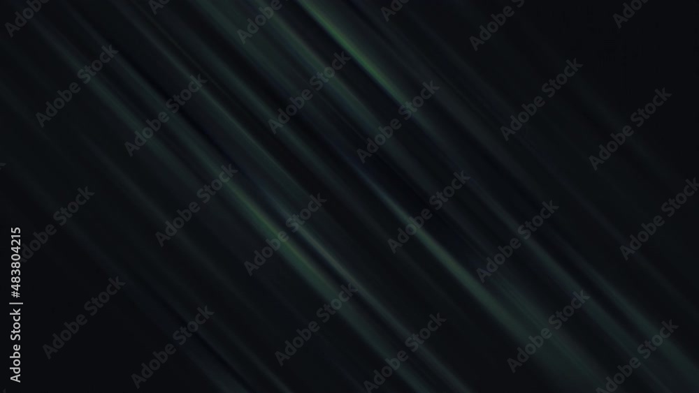 Poster shimmering gradient stripes on black background. motion. diagonal colored lines flicker and shimmer 