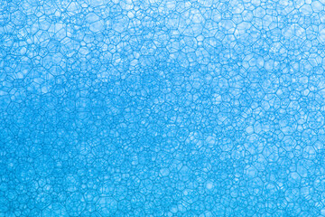 Blue biotechnology texture,Transparent blue abstract molecule model over blurred blue molecule background. Concept of science, chemistry, medicine and microscopic research.