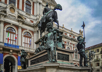 The Palace of the Princes of Carignano in Turin was built in 1679-1684 by the brilliant architect Guarino Guarini. The radical Baroque of this master is known as "curvilinear architecture".    