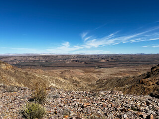 Fish River Canyon in Namibia. Grand Canyon in USA - Arizona, Nevada.