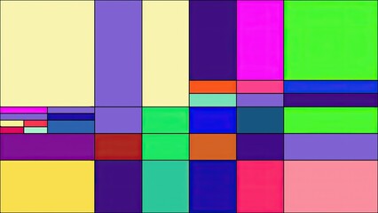 Colorful rectangles mondrian style art illustration