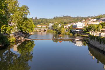 Fototapeta na wymiar panorama of the hot springs of sao pedro do sul, portugal