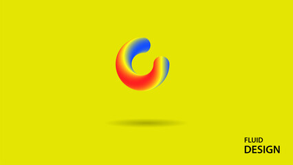 Fototapeta premium Modern fluid background design for cover, landing page, website, business presentation, social media.