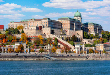 Castle Garden Bazaar (Varkert Bazar) at Royal palace of Buda in autumn, Budapest, Hungary