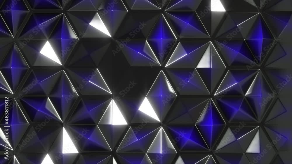 Poster abstract black triangle diamond loop background