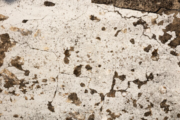 Cracked and abstract grunge texture. Aged material surface backdrop. Weathered effect pattern. Old and dirty background.