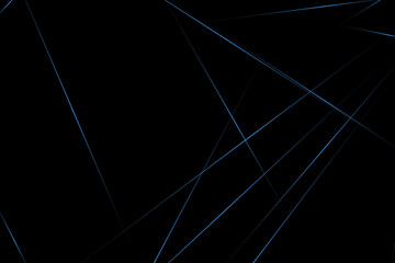 Abstract black with blue lines, triangles background modern design. Vector illustration EPS 10.