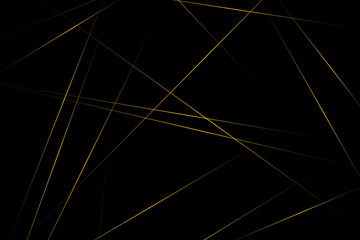 Fototapeta premium Abstract black with gold lines, triangles background modern design. Vector illustration EPS 10.
