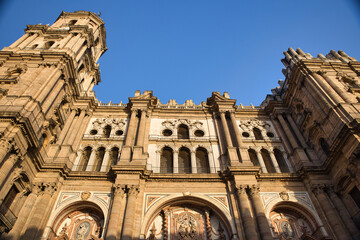 Fototapeta premium exterior of the cathedral of Malaga