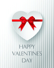 Paper textured valentine's day card