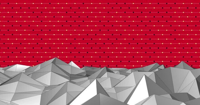 Polygonal landscape background. Low poly