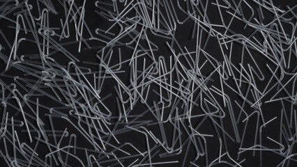 Straws made of plastic for drinking. Disposable plastic spinning on the table. Background, for Say...